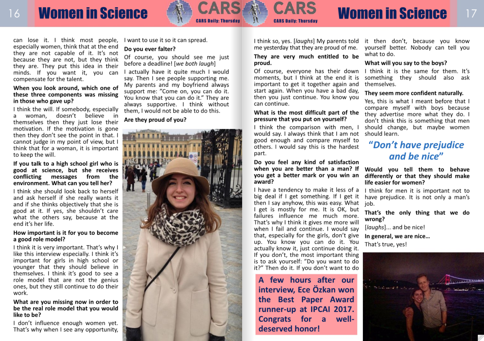 Enlarged view: Interview with Ece, CARS 2017, part 3