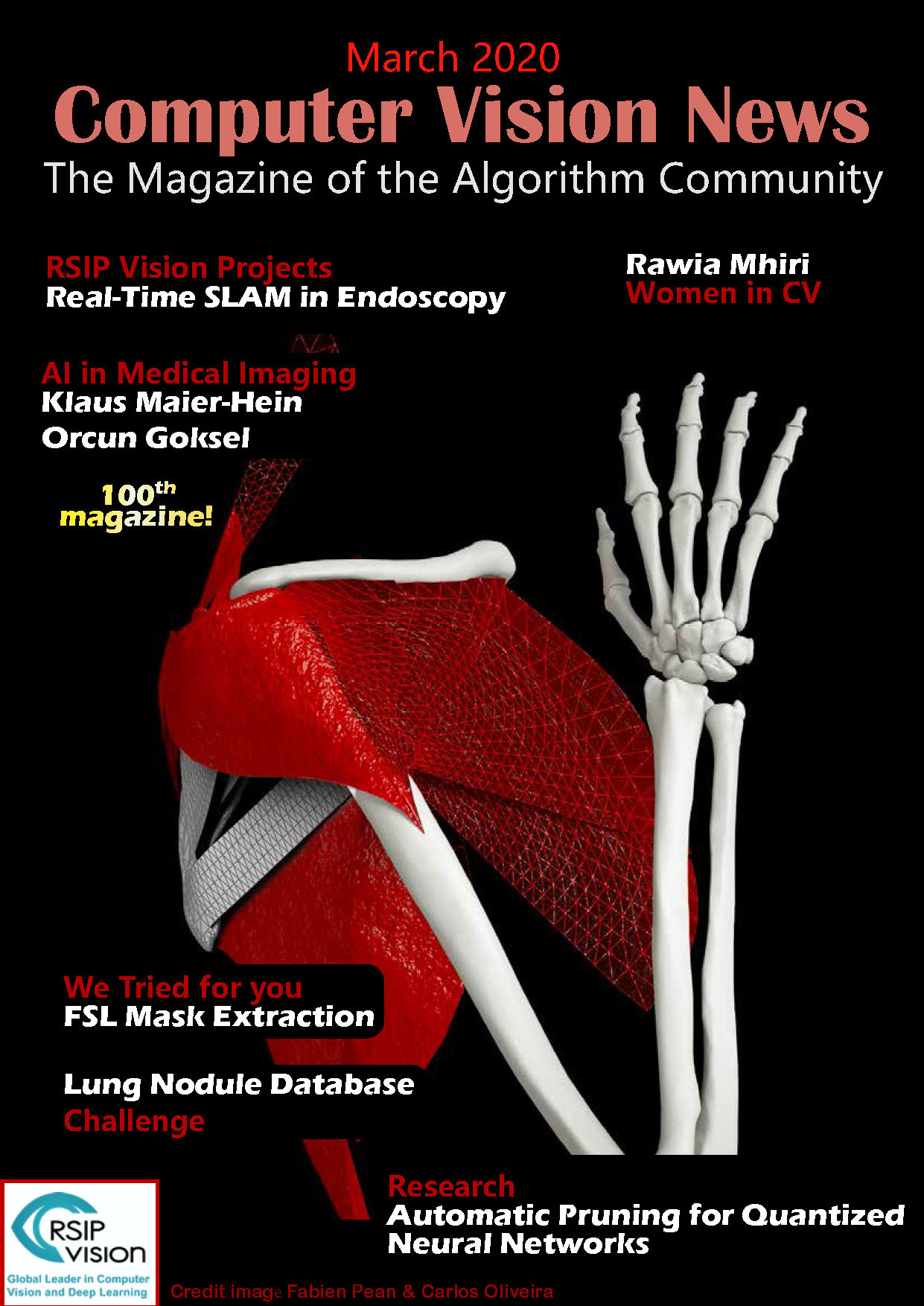 Cover page of Computer Vision News, March issue