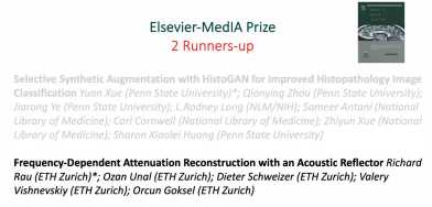 MICCAI 2020 Elsevier MedIA Prize runner-up